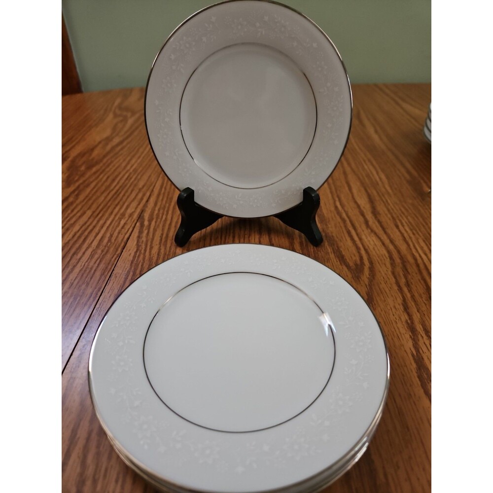 Noritake BUCKINGHAM Set of 4~ 6 In. Dessert Bread Appetizer Plates #6438 Japan